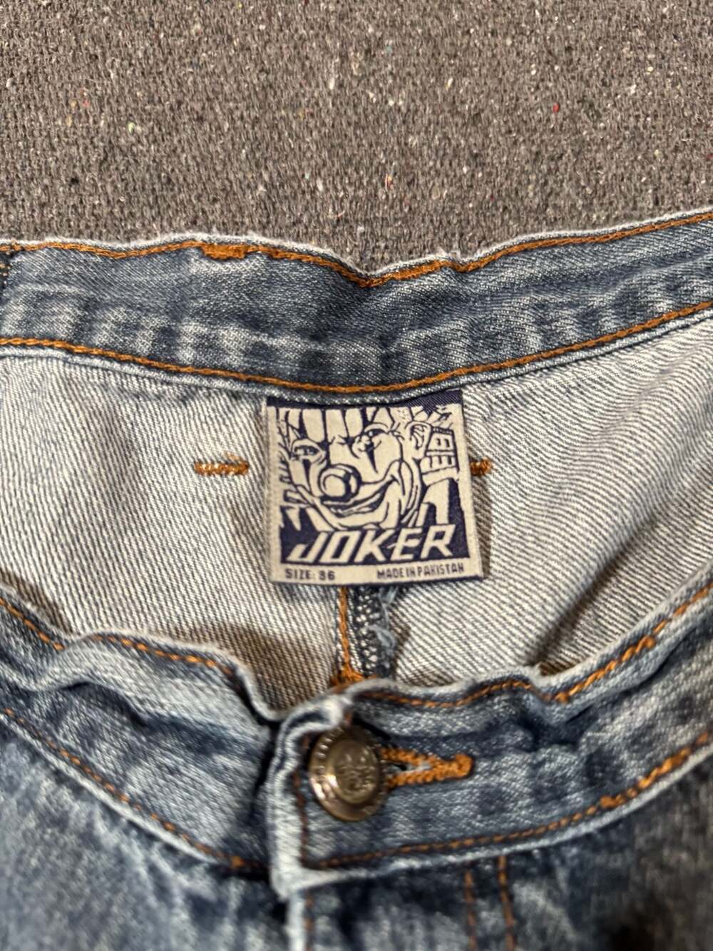 Joker Mens Denim Shorts  size 36 Baggy Steetwear Y2K Skater